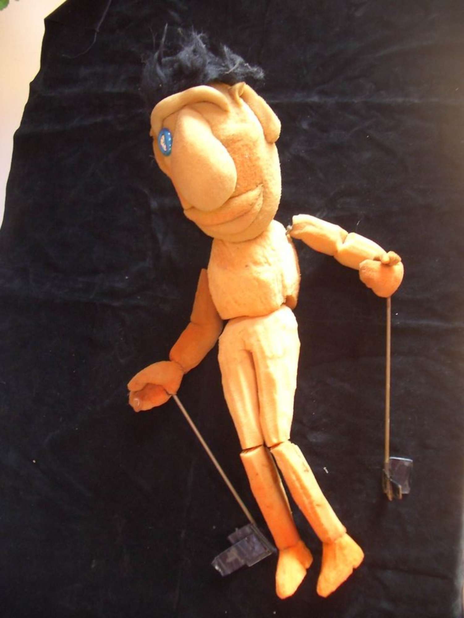 Burattino del nucleo Noci di Cocco prima del restauro